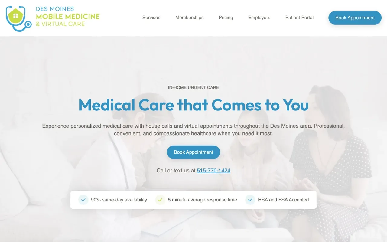 The Des Moines Mobile Medicine homepage