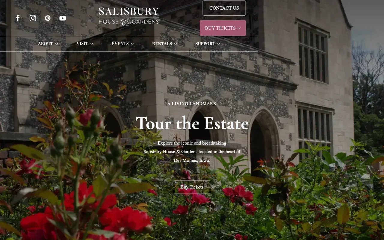 The Salisbury House & Gardens homepage
